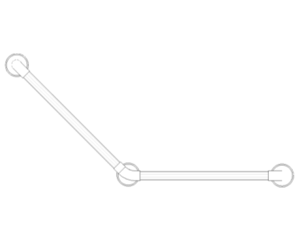 Bim, Content, Object, Component, BIM, Store, Revit, AKW, Limited, Sanitaryware, Bathroom, 1400, Series, 2, Fluted, Grab, Rail, 135°