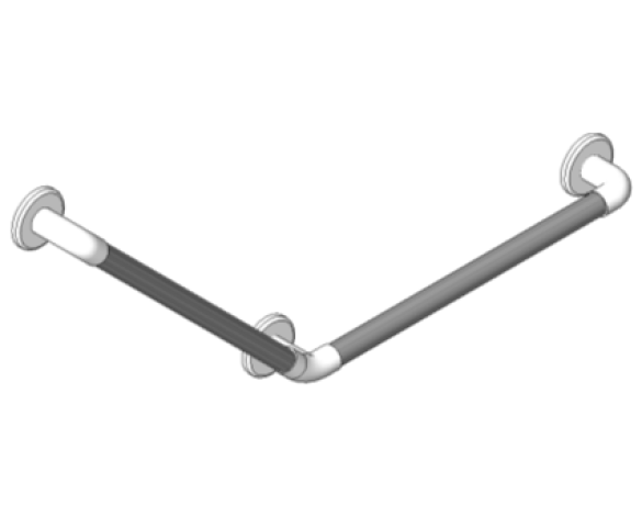 Bim, Content, Object, Component, BIM, Store, Revit, AKW, Limited, Sanitaryware, Bathroom, 1400, Series, 2, Fluted, Grab, Rail, 135°