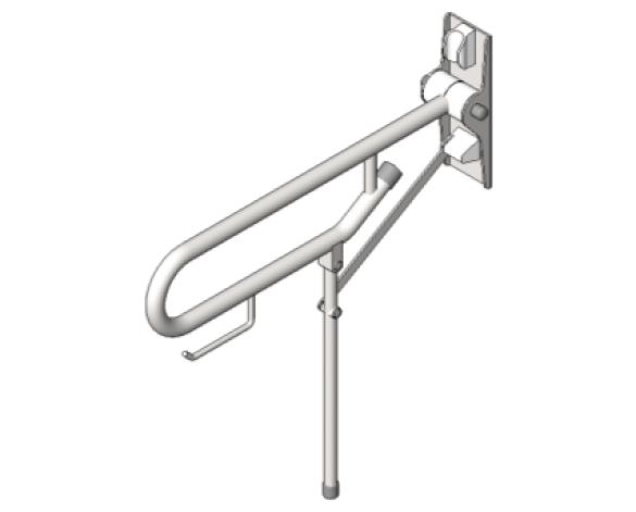 Bim, Content, Object, Component, BIM, Store, Revit, AKW, Limited, Sanitaryware, Bathroom, Stainless, Steel, Drop, Down, Rail