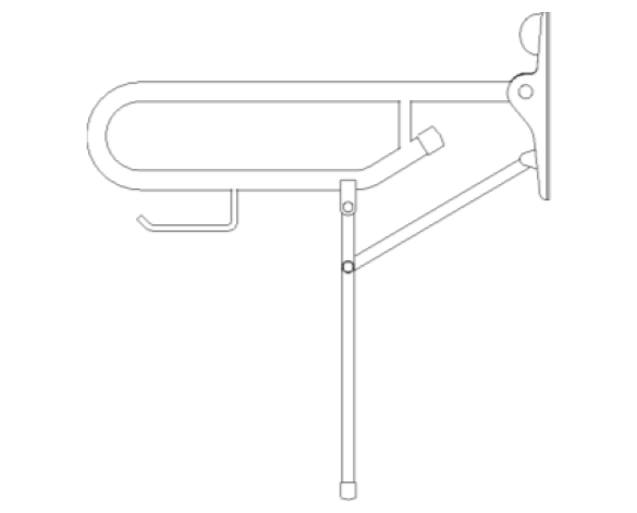 Bim, Content, Object, Component, BIM, Store, Revit, AKW, Limited, Sanitaryware, Bathroom, Stainless, Steel, Drop, Down, Rail