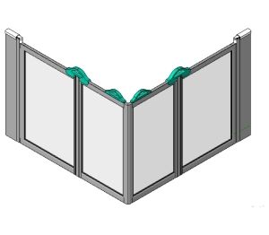 Product: Standard Shower Screen Option E