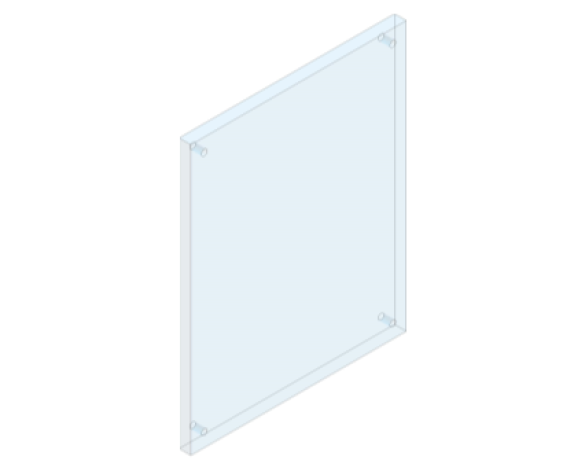 Revit, Bim, Store, Components, Generic, Model, Object, 13, American, Specialties, Inc., Frameless, Stainless, Steel, Mirror, 8026