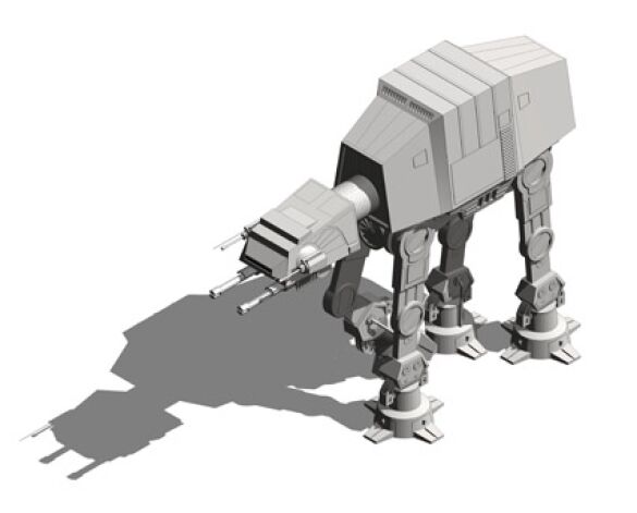 Revit, BIM, Download, Free,Components,Object,star,wars,AT-AT,all,terrain,armored,transport,walker