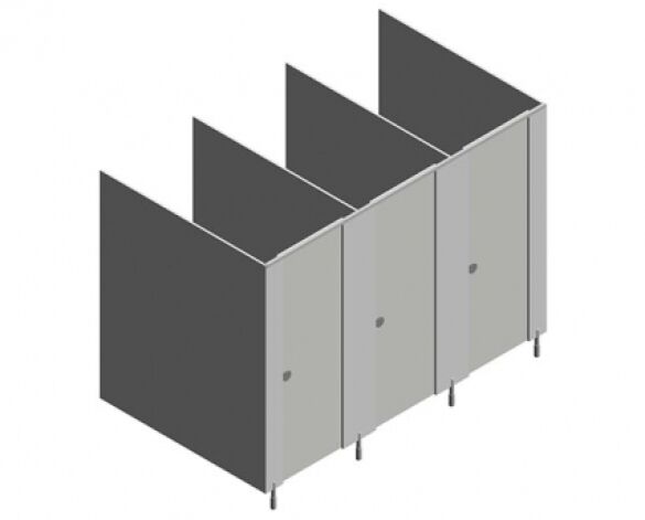 Image of Grampian HPL Toilet Cubicles