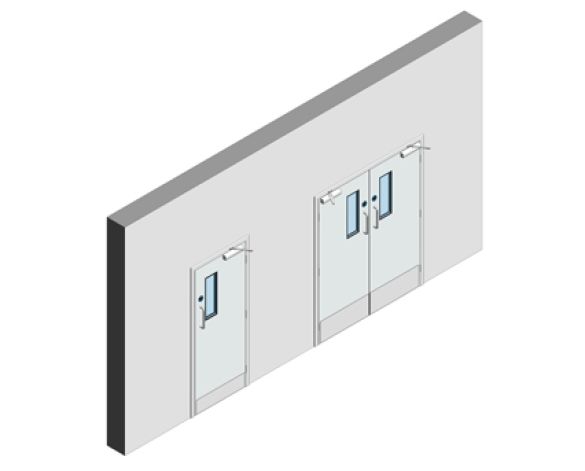 Dortek Hygienic Hinged Doors - Fire Rated & Lead Lined | Bimstore