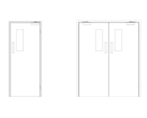 Dortek Hygienic Hinged Doors | Bimstore