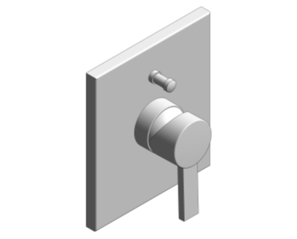 Revit, Bim, Store, Components, MEP, Object, Grohe, Plumbing, Fixtures, 14, METRIC, Allure, Single, Lever, Shower, Mixer, Trim, 19317000