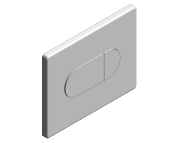 Revit, Bim, Store, Components, MEP, Object, Grohe, Plumbing, Fixtures, 14, METRIC, Skate, Air, WC, Wall, Plate, 38505000