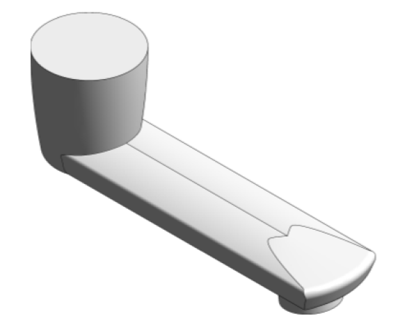 Revit, Bim, Store, Components, MEP, Object, Grohe, Plumbing, Fixtures, 14, METRIC, Cast, swivel, spout, 13378000