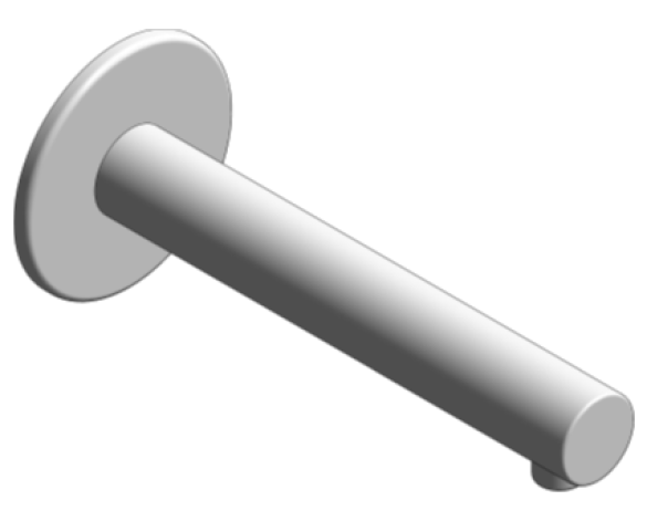 Revit, Bim, Store, Components, MEP, Object, Grohe, Plumbing, Fixtures, 14, METRIC, Concetto, Tub, Spout, 13274