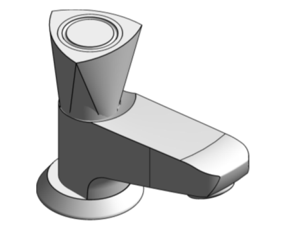 Revit, Bim, Store, Components, MEP, Object, Grohe, Plumbing, Fixtures, 14, METRIC, Costa, S, Pillar, Tap, 20405001