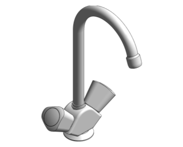 Revit, Bim, Store, Components, MEP, Object, Grohe, Plumbing, Fixtures, 14, METRIC, Costa, S, Kitchen, Mixer, 31819001