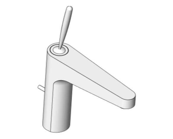 Revit, Bim, Store, Components, MEP, Object, Grohe, Plumbing, Fixtures, 14, METRIC, EUD, Joystick, Basin, Mixer, M, 23427000