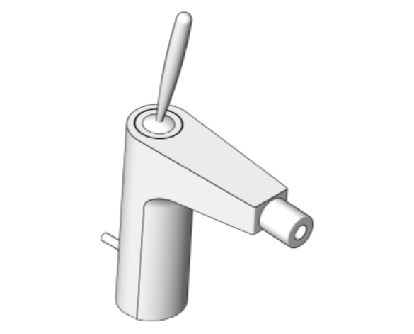 Revit, Bim, Store, Components, MEP, Object, Grohe, Plumbing, Fixtures, 14, METRIC, EUD, Joystick, Bidet, Mixer, S, 24036000