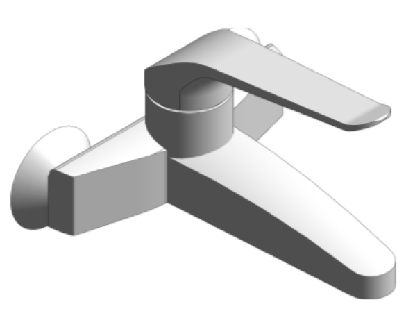 Revit, Bim, Store, Components, MEP, Object, Euroeco, Single, Lever, Basin, Mixer, 32778000