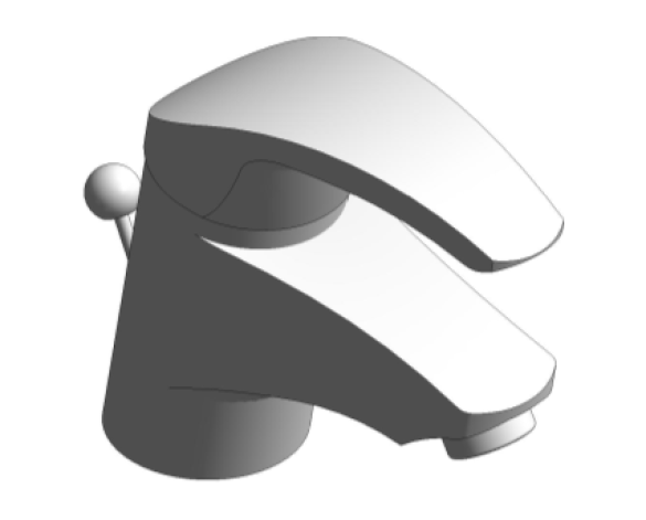 Revit, Bim, Store, Components, MEP, Object, Grohe, Plumbing, Fixtures, 14, METRIC, Eurosmart, Single, Lever, Basin, Mixer, 33265001