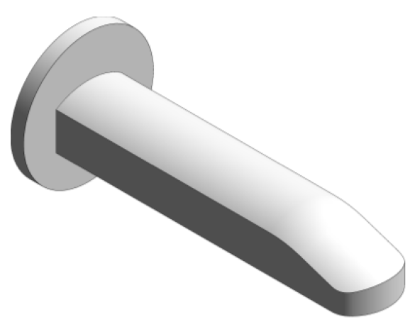 Revit, Bim, Store, Components, MEP, Object, Grohe, Plumbing, Fixtures, 14, METRIC, Eurostyle, Cosmopolitan, Bath, Spout, 13276002