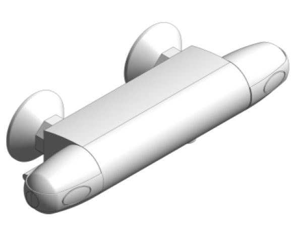 Revit, Bim, Store, Components, MEP, Object, Grohe, Plumbing, Fixtures, 14, METRIC, Grohtherm, 1000, New, Thermostatic, Bath, Shower, Mixer, 34143003