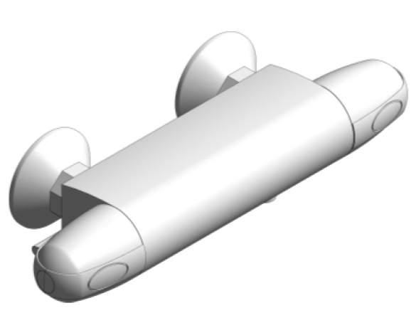 Revit, Bim, Store, Components, MEP, Object, Grohe, Plumbing, Fixtures, 14, METRIC, Grohtherm, 1000, New, Thermostatic, Bath, Shower, Mixer, 34150003