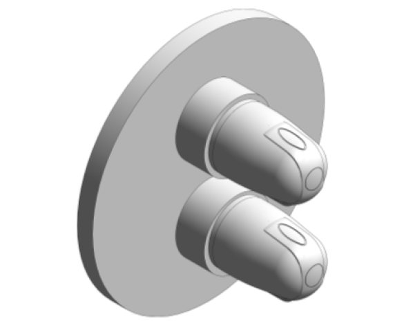Revit, Bim, Store, Components, MEP, Object, Grohe, Plumbing, Fixtures, 14, METRIC, Grohtherm, 1000, New, Thermostatic, Shower, Mixer, 19985000