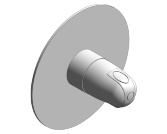 Revit, Bim, Store, Components, MEP, Object, Grohe, Plumbing, Fixtures, 14, METRIC, Grohtherm, 1000, New, Trim, for, Thermostatic, Shower, Valve, 19983000