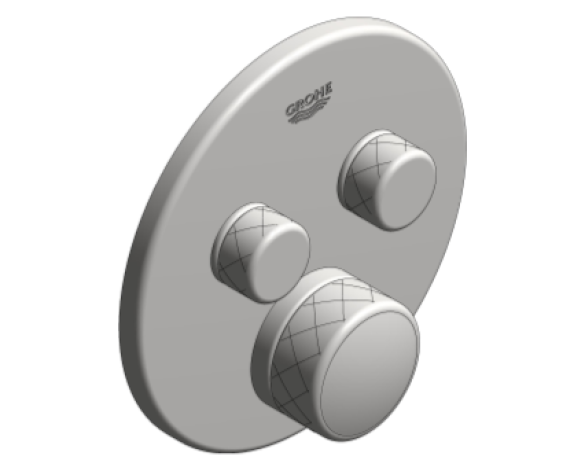 Revit, Bim, Store, Components, MEP, Object, Grohe, Plumbing, Fixtures, 14, METRIC, Grohtherm, Smart, Control, Thermostat, 29137000