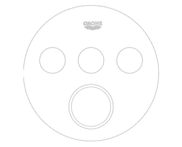 Revit, Bim, Store, Components, MEP, Object, Grohe, Plumbing, Fixtures, 14, METRIC, Grohtherm, Smart, Control, Thermostat, 29138EN0