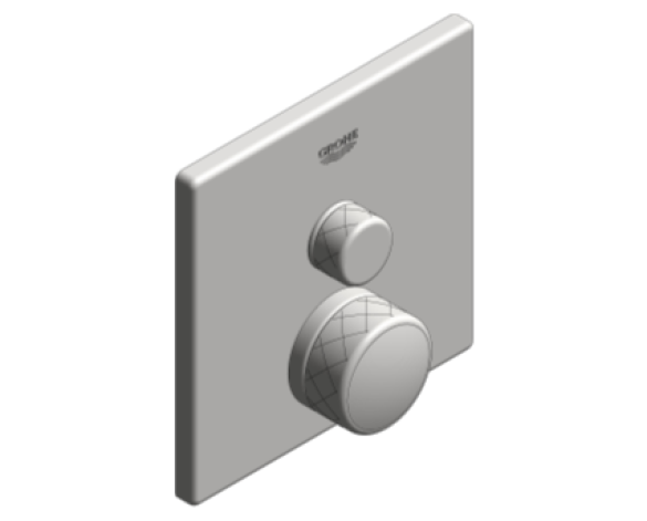 Revit, Bim, Store, Components, MEP, Object, Grohe, Plumbing, Fixtures, 14, METRIC, Grohtherm, Smart, Control, Thermostat, 29140000