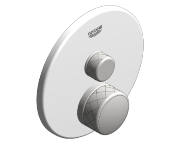 Revit, Bim, Store, Components, MEP, Object, Grohe, Plumbing, Fixtures, 14, METRIC, Grohtherm, Smart, Control, Thermostat, 29159LS0