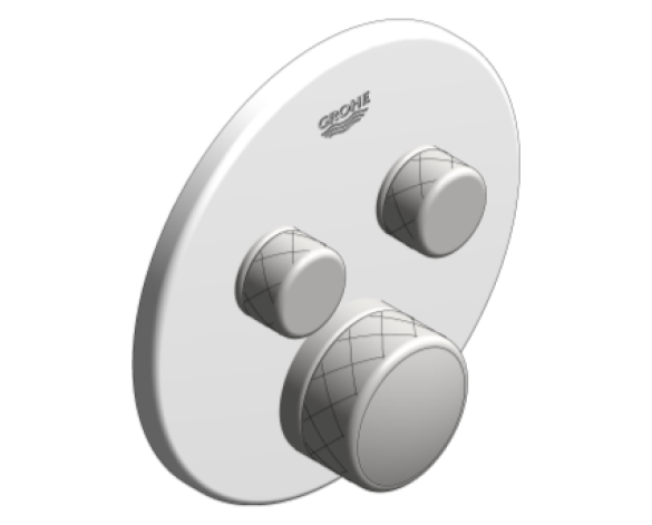 Revit, Bim, Store, Components, MEP, Object, Grohe, Plumbing, Fixtures, 14, METRIC, Grohtherm, Smart, Control, Thermostat, 29160LS0