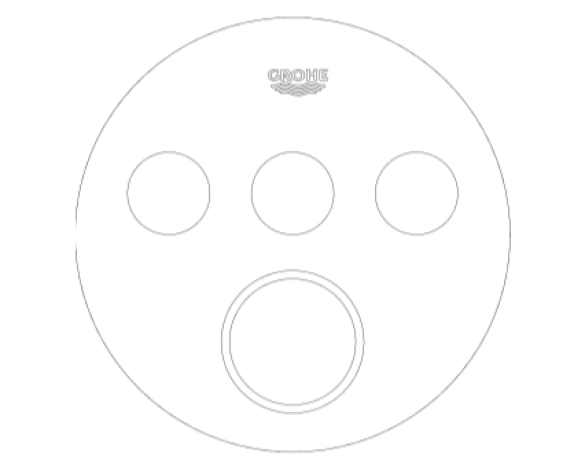 Revit, Bim, Store, Components, MEP, Object, Grohe, Plumbing, Fixtures, 14, METRIC, Grohtherm, Smart, Control, Thermostat, 29161LS0