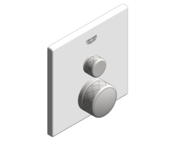 Revit, Bim, Store, Components, MEP, Object, Grohe, Plumbing, Fixtures, 14, METRIC, Grohtherm, Smart, Control, Thermostat, 29163LS0