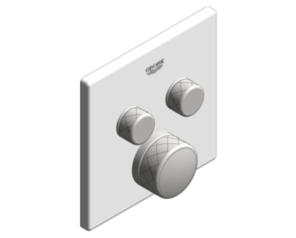 Revit, Bim, Store, Components, MEP, Object, Grohe, Plumbing, Fixtures, 14, METRIC, Grohtherm, Smart, Control, Thermostat, 29164LS0