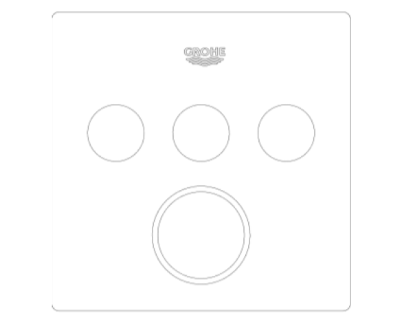 Revit, Bim, Store, Components, MEP, Object, Grohe, Plumbing, Fixtures, 14, METRIC, Grohtherm, Smart, Control, Thermostat, 29165LS0