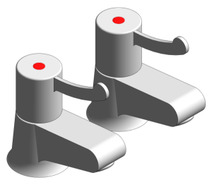 Product: Grohe Hospital Pair Basin Pillar Tap - 117513
