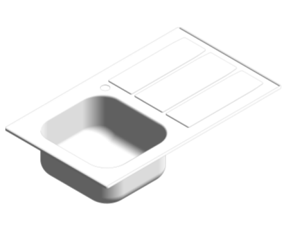 Revit, Bim, Store, Components, MEP, Object, Plumbing, Fixtures, METRIC, Grohe, Kitchen, Chrome, Sink, K400, K400+, +, Plus, 31568SD0