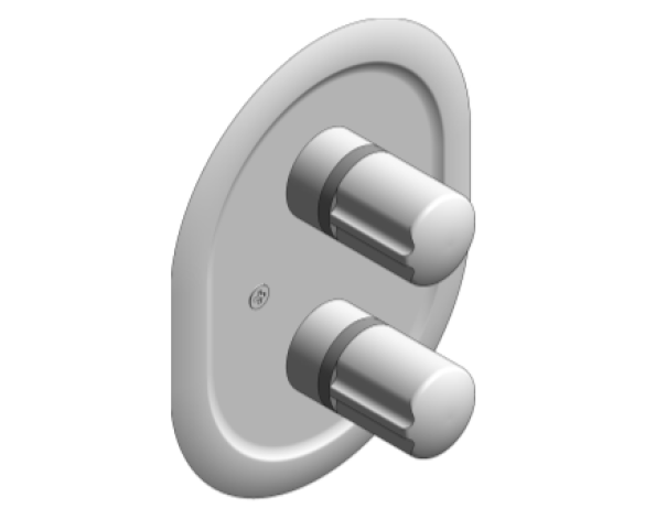 Revit, Bim, Store, Components, MEP, Object, Grohe, Plumbing, Fixtures, 14, METRIC, Thermostatic, Mixing, Valve, 34932000