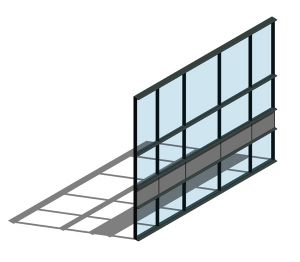 Product: AA100 (50mm) Curtain Wall System - HC