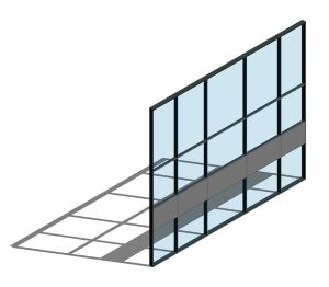 Product: AA100 (50mm) Curtain Wall System - SSG