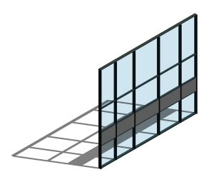 Product: AA100 (50mm) Curtain Wall System - Zone Drained