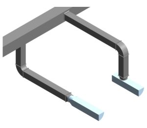 'Half D' Shape Fabric Duct System | Bimstore