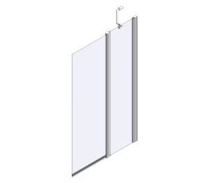 Product: 2 Panel Folding Square Bathscreen
