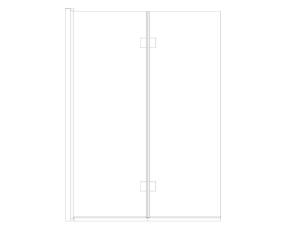Revit, BIM, Download, Free, Components, object, objects, Merlyn, Bath, Shower, Screen, Enclosure, Door, MB8, Two, Panel, Folding, Hinged, Bathscreen