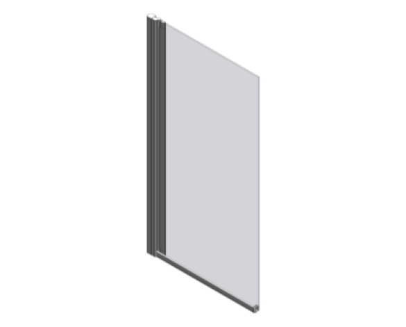 Revit, BIM, Download, Free, Components, object, objects, Merlyn, Bath, Shower, Screen, Enclosure, Door, SecureSeal, MS1, Bathscreen