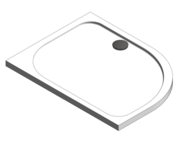 Product: Touchstone Offset Quadrant Shower Tray