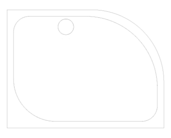Product: Touchstone Offset Quadrant Shower Tray