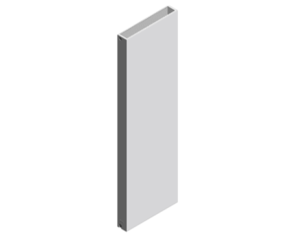 Modern Radiator Revit bimstore - Myson - Plan Vertical