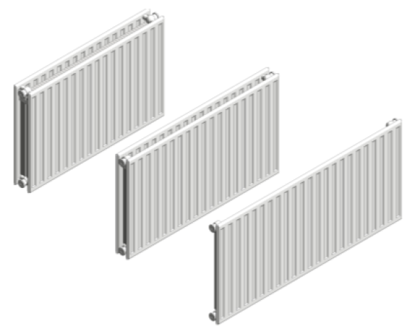 Modern Radiator Revit bimstore - Myson - Premier Metric