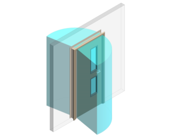 Revit, BIM, Download, Free, Components, Doorset, Single, Fire, Door, Doors, Finger, Guard, Education, School