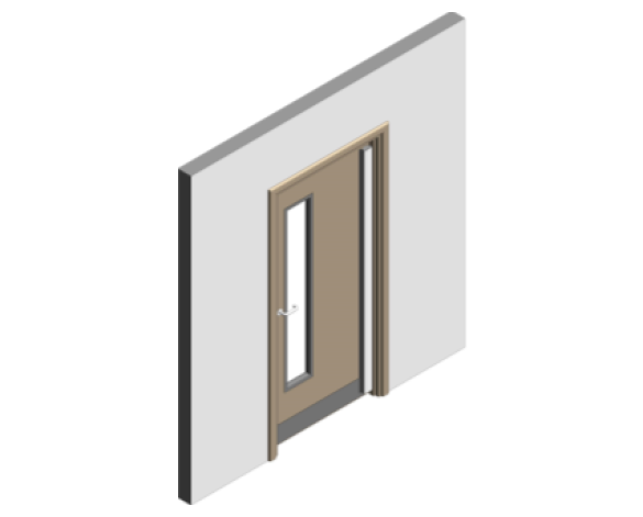 Revit, BIM, Download, Free, Components, Doorset, Single, Fire, Door, Doors, Finger, Guard, Education, School